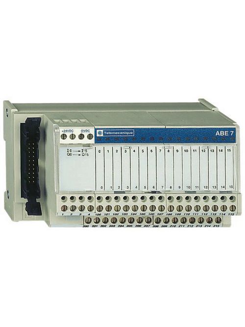 Product image for Square D ABE7H16R20 2-Module 16-Channel 2-Row Screw Terminal Discrete I/O Sub Base