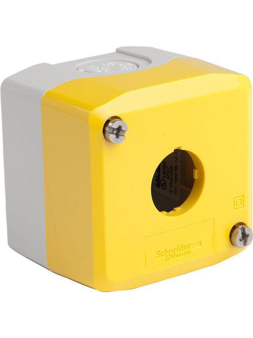 Product image for Square D XALK01H7 600 VAC 10 Amp 1-Hole Push Button Enclosure