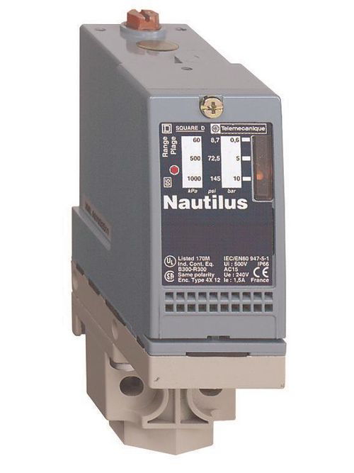 Product image for TES XMLA010A2S11 pressure switch XMLA 10 bar - fixed scale 1 threshold - 1 C/O