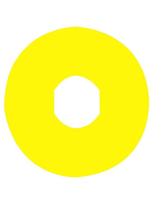 Product image for Square D ZBY8101 90 mm Yellow Blank Circular Legend Plate
