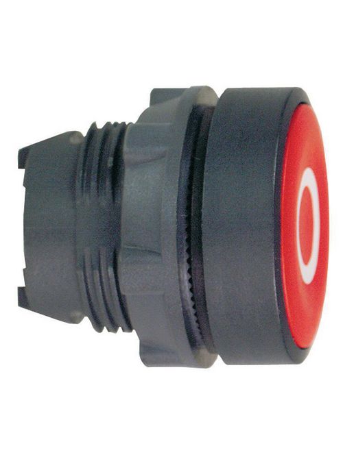 Product image for Square D ZB5AA432 22 mm Red/White Round Flush Momentary Non-Illuminated Push Button Operator