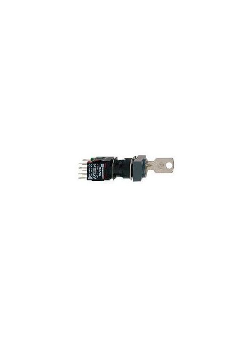 Product image for Square D XB6DGC5B 16 mm 1.5 Amp 240 VAC 1NO 1NC 2-Position Maintained Rectangular Key Non-Illuminated Selector Switch