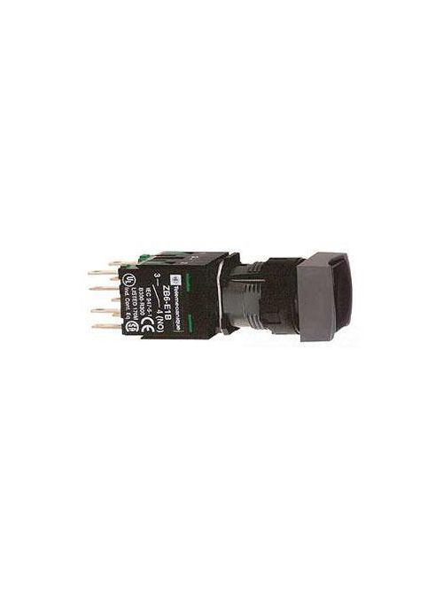 Product image for Square D XB6CA22B 16 mm 240 VAC 1.5 Amp 1NC Black Square Flush/Spring Return Non-Illuminated Push Button