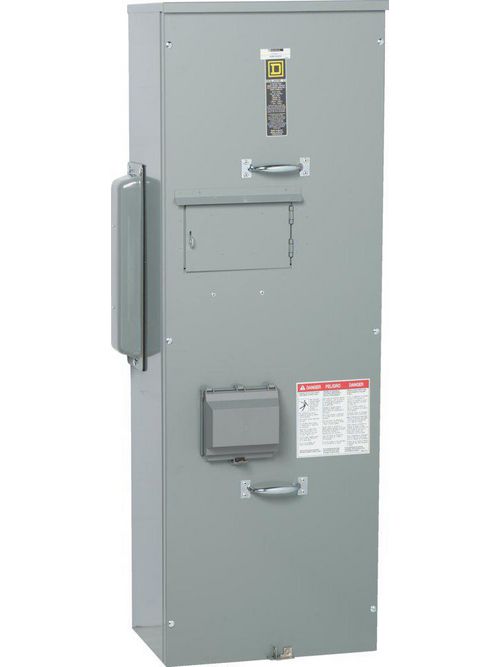 Product image for Square D EZM1800FS 120/240 VAC 800 Amp 1-Phase 3-Wire Steel Meter Center Fusible Switch