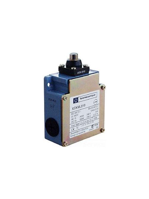 Product image for TES XCKML110 Limit switch, Limit switches XC Standard, XCKML, metal end plunger, 2x(1NC+1NO), snap action, Pg13