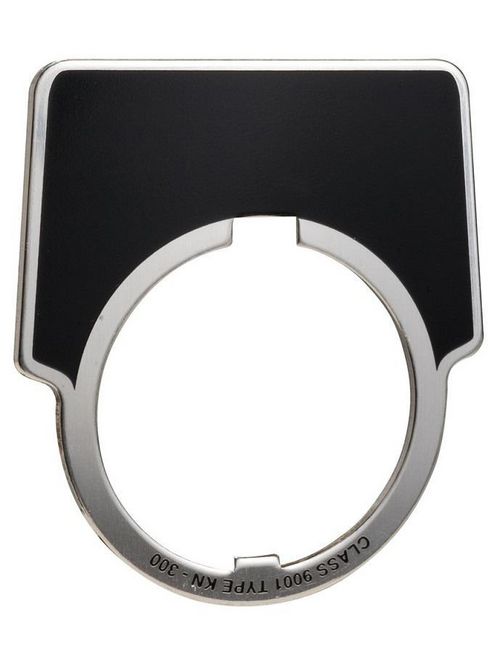 Product image for Square D 9001KN238SP 1.75 Inch Plastic Black Power On Square Push Button Standard Legend Plate