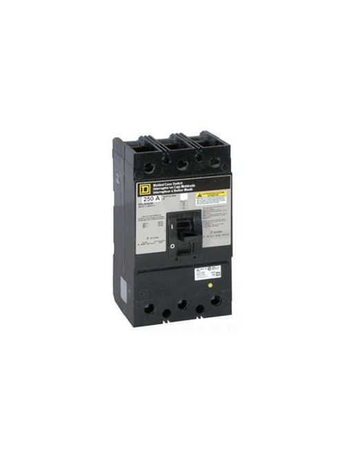 Product image for Square D MHL360008M 600 VAC 250 VDC 800 Amp 3-Pole Line/Load Lug Terminal Automatic Molded Case Switch