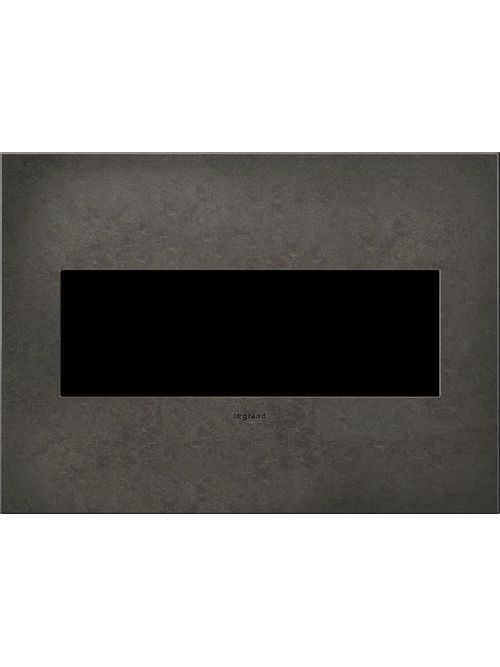 Product image for Pass & Seymour AWC3G-DP4 3-Gang 2-Module Wall Plate - Dark Burnished Pewter