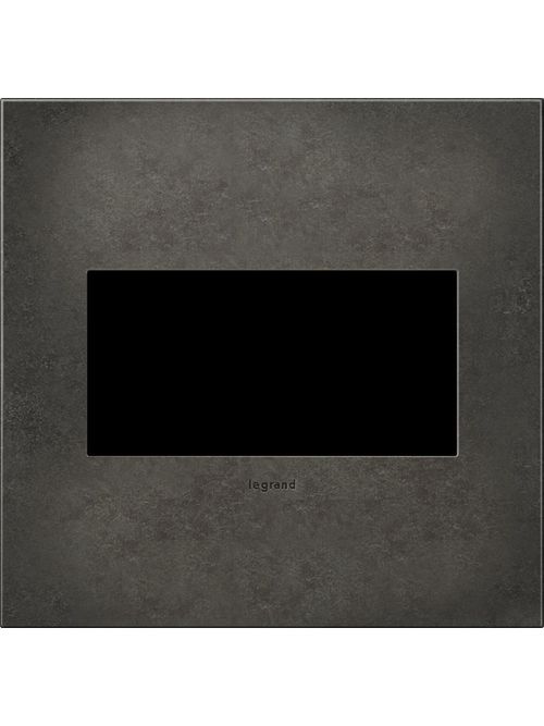 Product image for Pass & Seymour AWC2G-DP4 2-Gang 2-Module Wall Plate - Dark Burnished Pewter