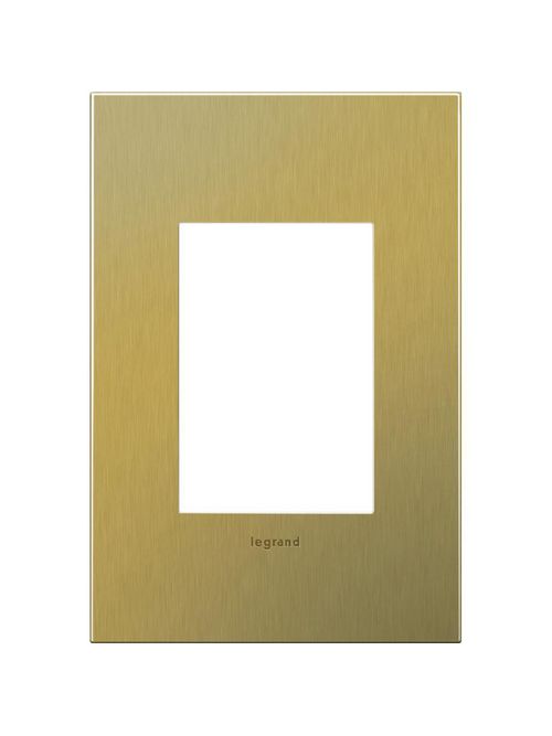 Product image for Pass & Seymour AWC1G2-BB4 1-Gang 2-Module Wall Plate - Brushed Brass
