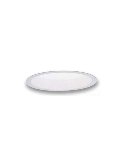 Product image for Philips Lighting B16 6-3/4 Inch Gloss White Round Shallow Plenum Splay Reflector Downlight Trim