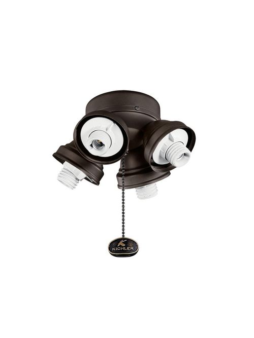 Product image for Kichler 350011SNB 4 Light Turtle Fitte