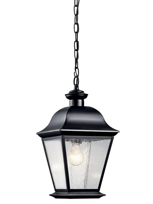 Product image for Kichler 9809BK Outdoor Pendant 1Lt