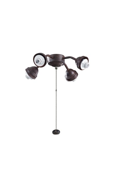Product image for Kichler 350102TZ 4 Light Bent Arm Fitt