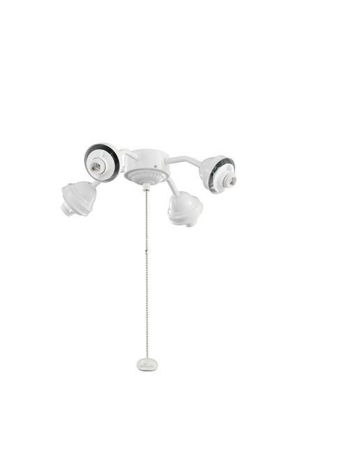 Product image for Kichler 350102WH 4 Light Bent Arm Fitt