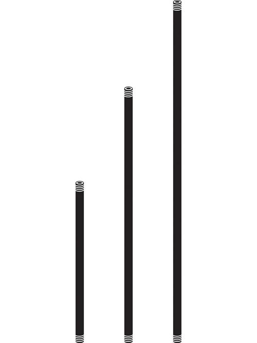 Product image for Kichler 15653BKT Black 24" Fixture Mounting Stem