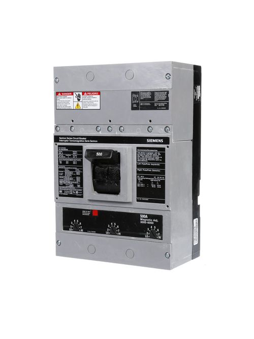 Siemens Industry HLXD63B500 3-Pole 600 Volt 500 Amp Circuit Breaker Siemens Industry HLXD63B500 3-Pole 600 Volt 500 Amp Circuit Breaker
