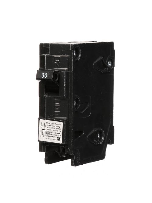 Siemens Industry Q130H 1-Pole 30 Amp 120 VAC 22 kA Plug-In Circuit Breaker Siemens Industry Q130H 1-Pole 30 Amp 120 VAC 22 kA Plug-In Circuit Breaker