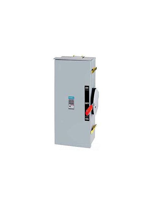 Product image for Siemens NFR455DTK 600 VAC/250 VDC 400 Amp 4-Pole NEMA 3R Heavy Duty Non-Fusible Safety Switch