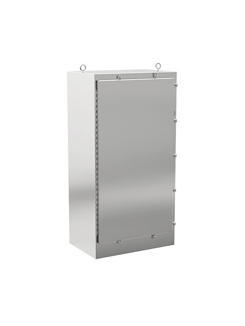 Hoffman A72H3724SS6FS 72.06 x 37.06 x 24.06 Inch 12 Gauge 316L Stainless Steel NEMA 4X Free Stand Floor Mount Enclosure Hoffman A72H3724SS6FS 72.06 x 37.06 x 24.06 Inch 12 Gauge 316L Stainless Steel NEMA 4X Free Stand Floor Mount Enclosure