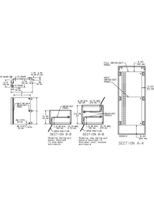 Hoffman A90SP36F4 39.88 x 31 Inch Half Panel Hoffman A90SP36F4 39.88 x 31 Inch Half Panel