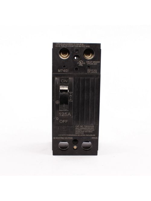 Product image for GE Industrial Solutions TQD22125X2 125 Amp Main Circuit Breaker