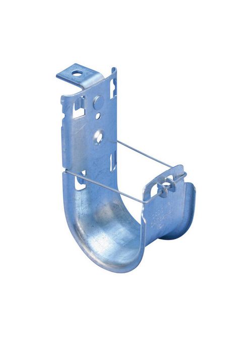 Product image for Caddy CAT64HPAB Data Cable J-Hook, Ceiling Mount, 4" dia, 330 Cat5e / 220 Cat6 Capacity, 1/4" Hole, 60lb Load Capacity, Spring Steel