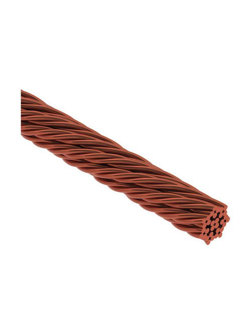 Product image for Erico LPC126R500 Non-Insulated Stranded Conductor, Copper, Ropelay, 500', 115.08 kcmil