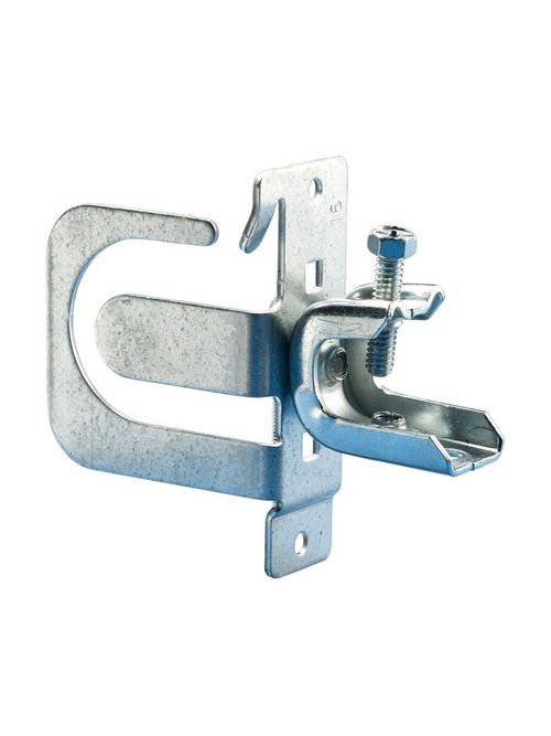 Product image for Caddy MCS50BC200 MC/AC Cable Support Bracket w/ Beam Clamp, 14-3 to 10-2 MC/AC, 4 Cable, 1/8"-5/8" Flange