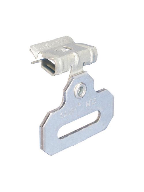 Product image for Caddy MSS24 H-MSS Inline Strap Hanger with Flange Clip, 0.125"-0.25" Flange, 1-1/4" Max Strap