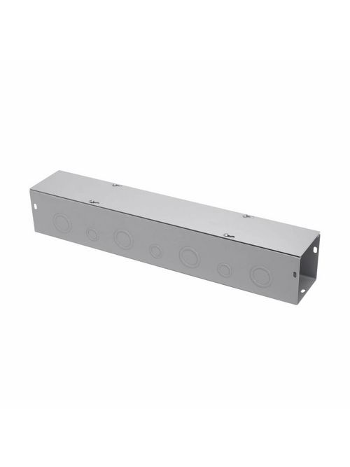 B-Line Series 8872 G 72 x 8 x 8 Inch 14 Gauge Painted Steel NEMA 1 Screw Cover Wireway with Knockout B-Line Series 8872 G 72 x 8 x 8 Inch 14 Gauge Painted Steel NEMA 1 Screw Cover Wireway with Knockout