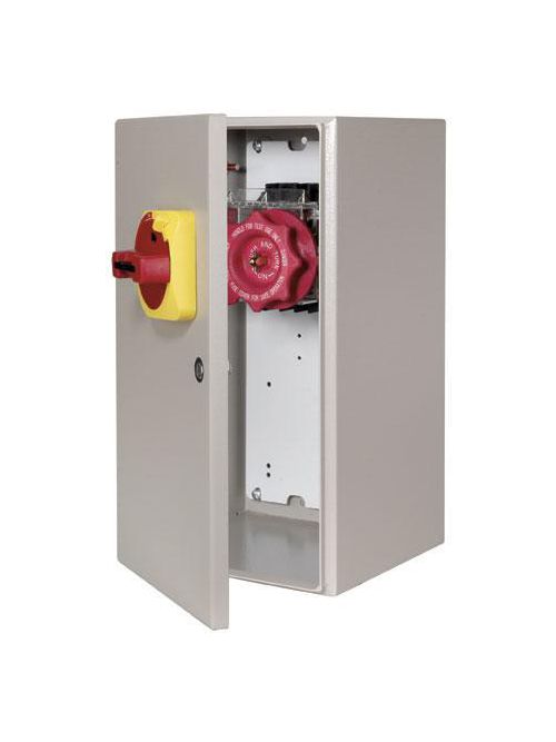 Product image for Allen Bradley 194RF-NN060R14E Red/Yellow Open Non-Fused Pre-Assembled Switch with Handle