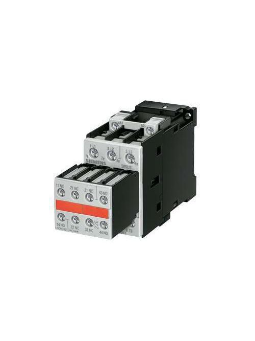 Product image for Siemens 3RT1026-1BB44-3MA0 24 VDC 25 Amp 20 Hp 3-Phase 3-Pole 2NO 2NC Screw Terminal IEC Contactor