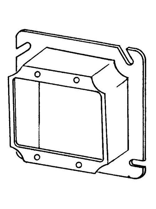 Product image for Appleton 8486D 4-11/16" Square Cover 1" Raised 2 Device Box