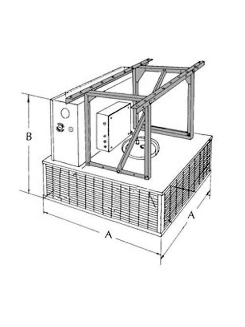 TPI A1600 Downflow Htr Ceil Mtg Bkt TPI A1600 Downflow Htr Ceil Mtg Bkt