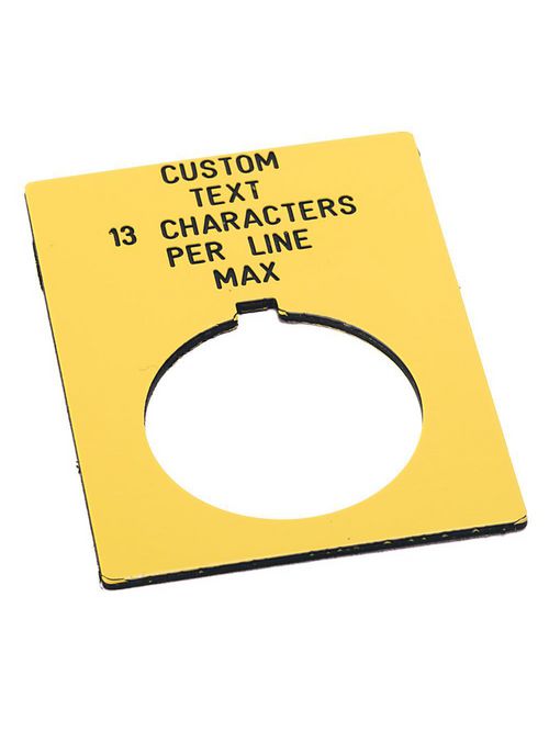 A-B 800H-W700JE 30mm 800H Yel. Custom Text Jumbo Legend A-B 800H-W700JE 30mm 800H Yel. Custom Text Jumbo Legend
