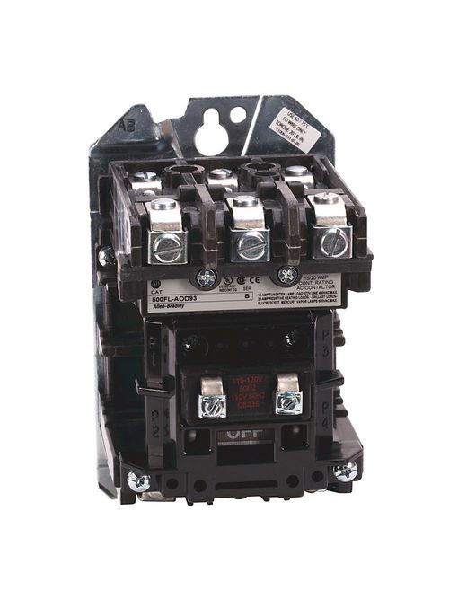 Allen-Bradley 500FL-BOD92 NEMA Size 1 Feed-Through Lighting Contactor Allen-Bradley 500FL-BOD92 NEMA Size 1 Feed-Through Lighting Contactor