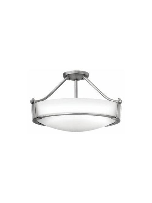 Product image for Hathaway 21" LED Semi-Flush Mount - Antique Nickel