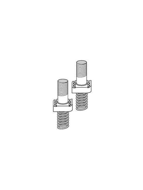 Product image for Superstrut A182-1/4-1 1/4 x 1 Inch Silver Galvanized Steel Regular Spring Stud Nut