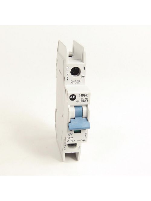 Product image for Allen Bradley 1489-D1C200 20 Amp Miniature Circuit Breaker