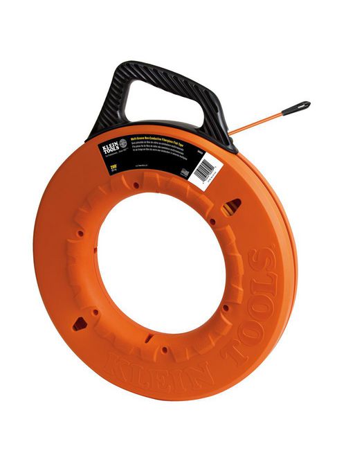 Klein 56059 3/16 Inch x 200 Foot Non-Conductive Multi-Groove Fiberglass Fish Tape Klein 56059 3/16 Inch x 200 Foot Non-Conductive Multi-Groove Fiberglass Fish Tape