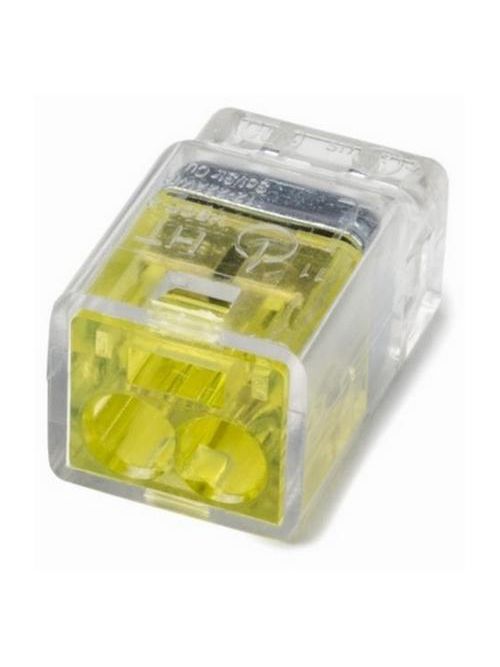Product image for Hellermann Tyton 148-90024 20 Amp 600 Volt 22 to 12 AWG Yellow Polycarbonate 2-Conductor Wire Connector