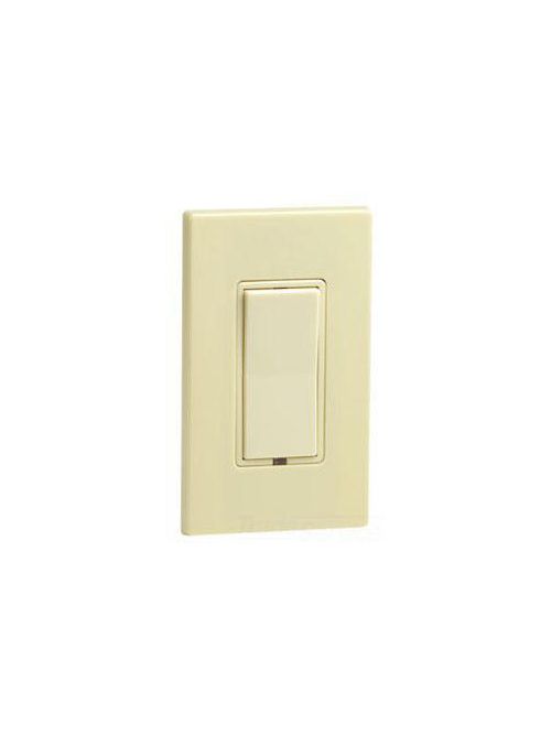 Product image for Leviton 6291-WI DHC 15 Amp 120 VAC 60 Hz 1-Way Communication White Ivory 1-Pole Switch Receiver with LED