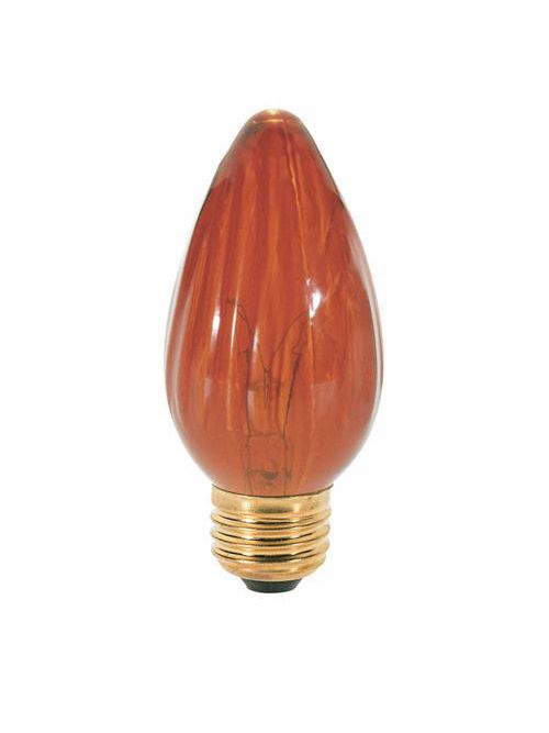 Product image for Satco S3377 60 Watt F15 Incandescent; Amber; 1500 Average rated hours; Medium base; 120 Volt