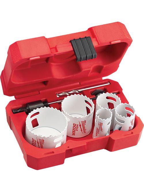 Product image for Milwaukee 49-22-4145 10pc Plumber's HOLE DOZER™ Hole Saw Kit