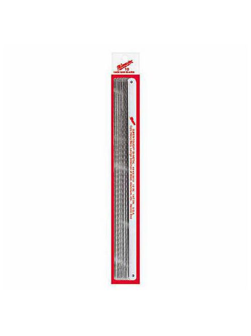 Product image for Milwaukee 48-43-0600 12" 14 TPI Bi-Metal Hacksaw Blade (10 Pack)