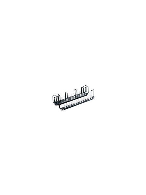 Leviton 49252-PO2 19 x 3.5 Inch Black 16 Gauge Steel 2-Position Flat Cable Organizer Panel Leviton 49252-PO2 19 x 3.5 Inch Black 16 Gauge Steel 2-Position Flat Cable Organizer Panel