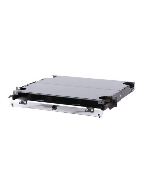 Product image for Ortronics OR-EC01U-C 1 17.3 x 15 x 1.75 Inch 3 Adapter Panel 2-Splice Tray 1-Rack Unit Rack Mounting Network Interface Cabinet