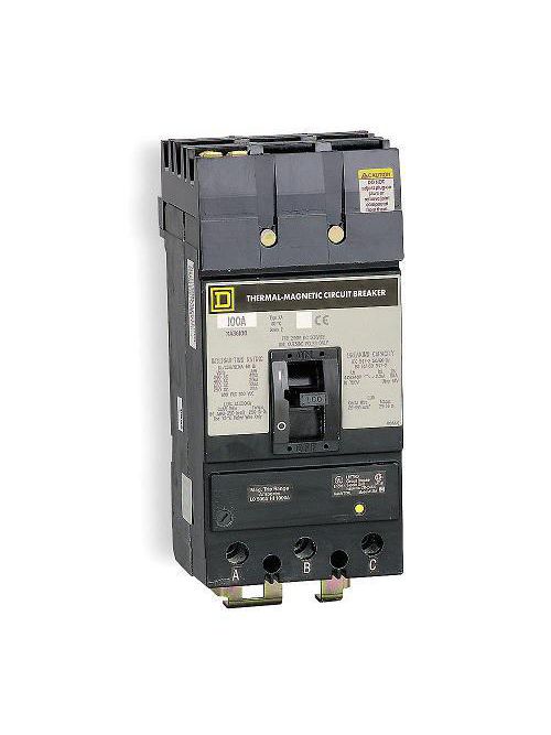 Product image for Square D KA36175 3-Pole 175 Amp 600 Volt Thermal Magnetic Molded Case Circuit Breaker