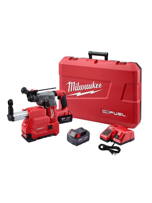 Product image for Milwaukee 2712-22DE M18™ FUEL™ 1" SDS Plus Rotary Hammer Kit w/HAMMERVACT Kit
